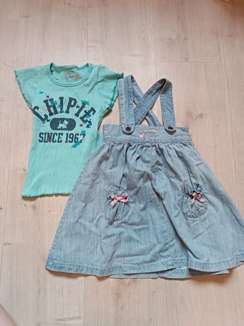 Ensemble robe jean et t-shirt 18mois
