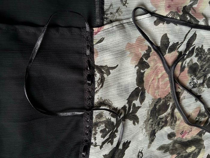 Tunique Kimono voile fleuri 44 Papaya - photo numéro 5