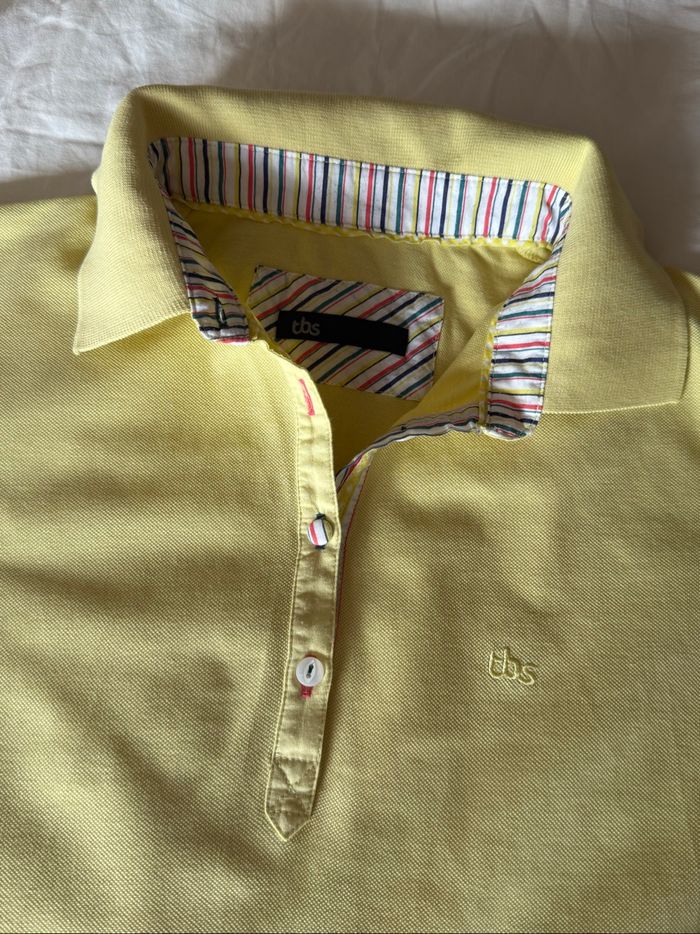 Neuf Polo jaune TBS - Taille 38 - photo numéro 3