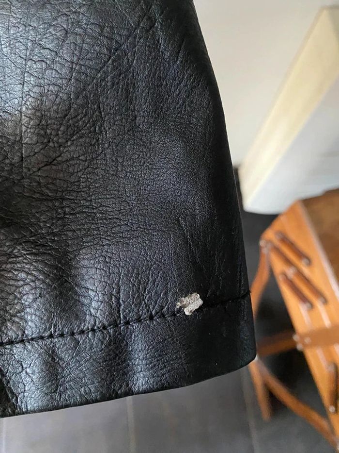 Perfecto noir en simili cuir Primark taille 32 - photo numéro 6
