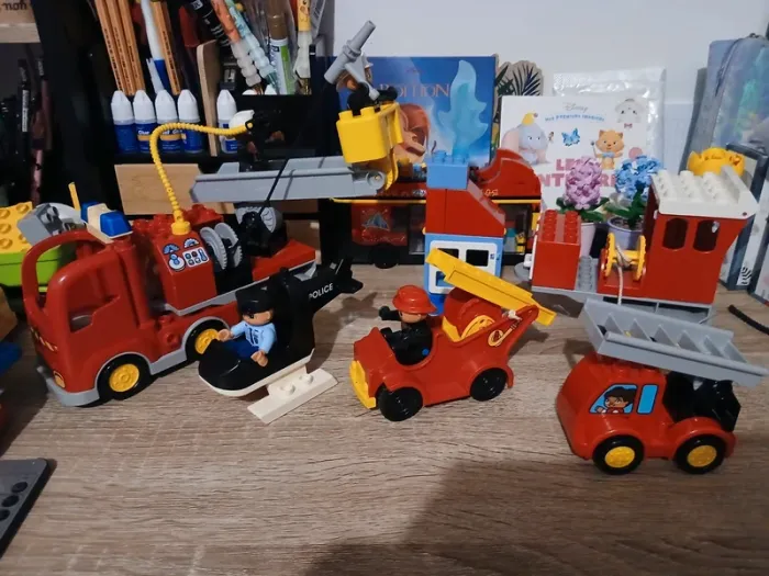 Lot lego duplo pompiers police