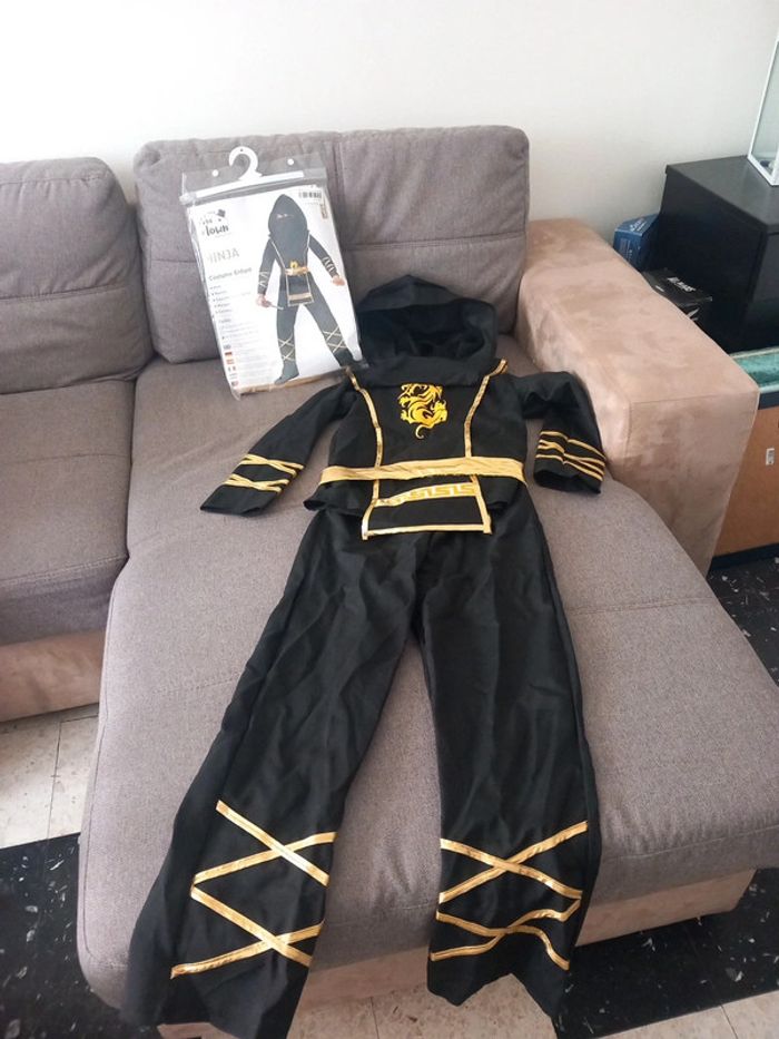 Déguisement ninja noir taille 10 12 ans