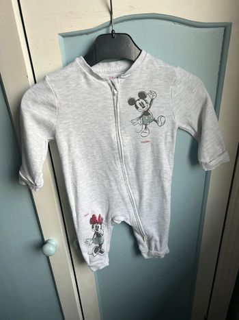 Pyjama coton, sans pied, Mickey/minnie ,3-6 mois