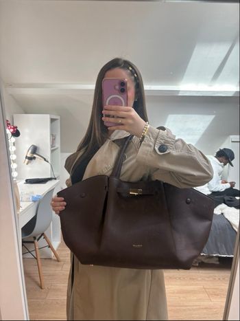👜Sac Démellier marron chocolat - Authentique