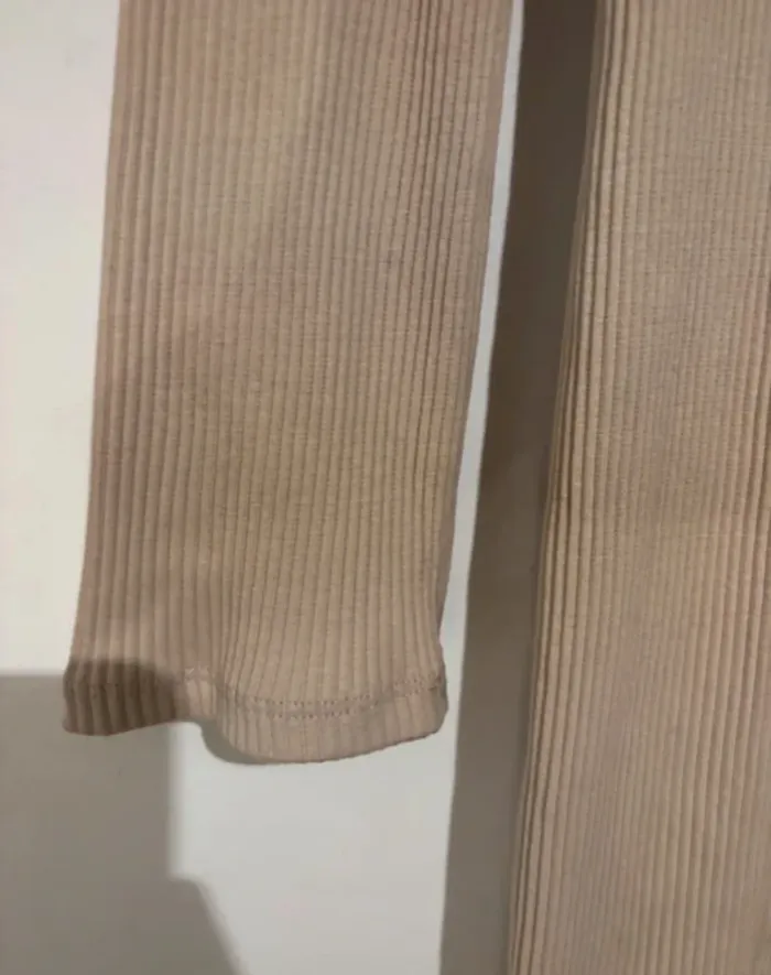 Robe beige côtelée Pimkie - Taille L - photo numéro 5