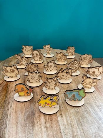 Figurine en bois à décorer Pokémon