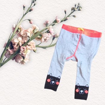 Collant ou legging Chat Mystère pour Bébé  taille 9 mois Doux et Hilarant