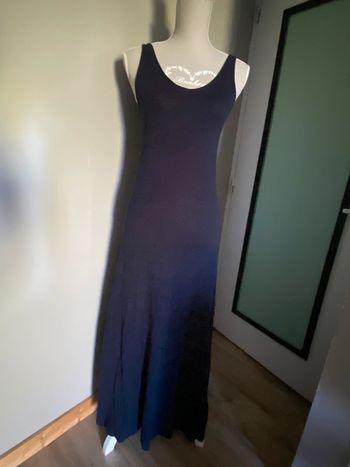 Robe longue bleu marine Monoprix