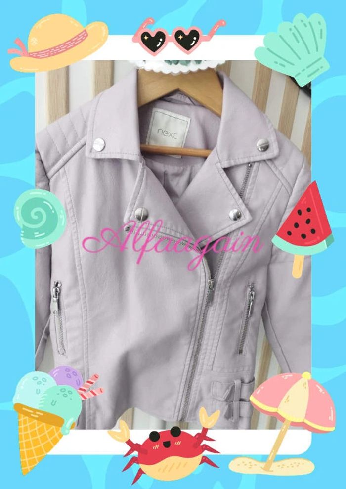 Veste perfecto mauve next 8ans neuf - photo numéro 2