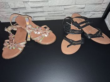 Lot de deux paires de sandales