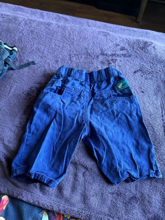 Bermuda garcon en lin bleu Sergent major taille 4 ans - photo numéro 5