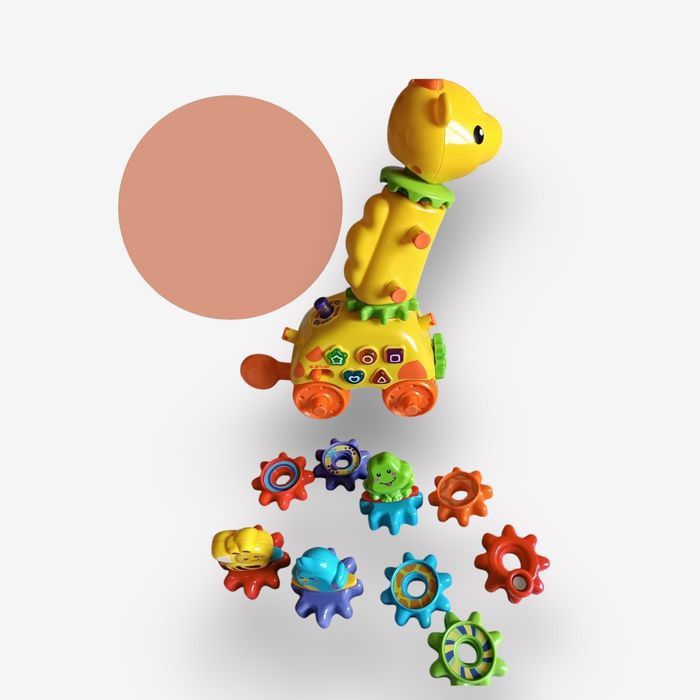 Jouet d’éveil – Girafe interactive avec engrenages