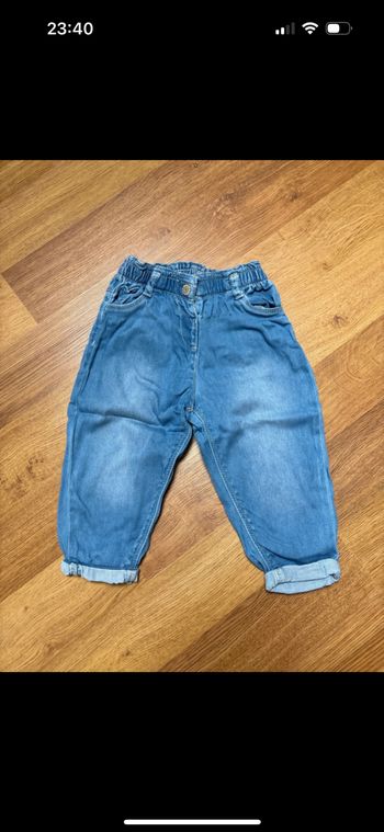 Pantalon jeans fille tape à l’œil 23 mois