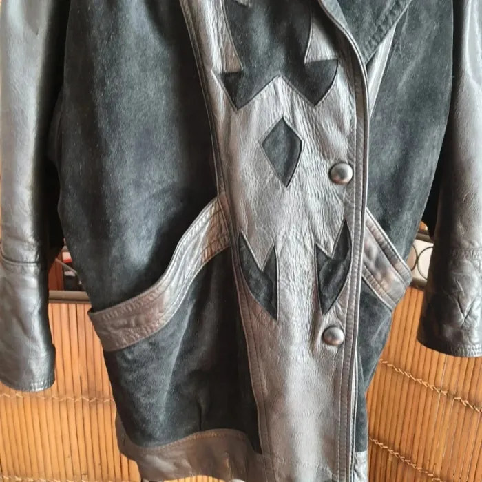 Manteau femme cuir et peaux "Berann" taille L Made in France - photo numéro 2