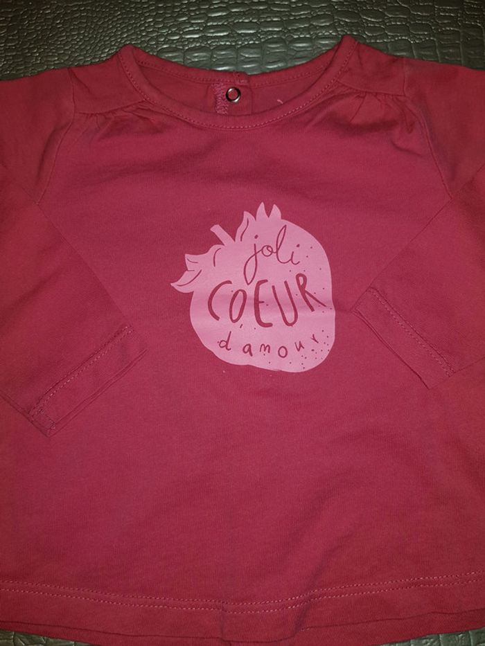 Ensemble jean et t-shirt manches longues 9 mois - photo numéro 3