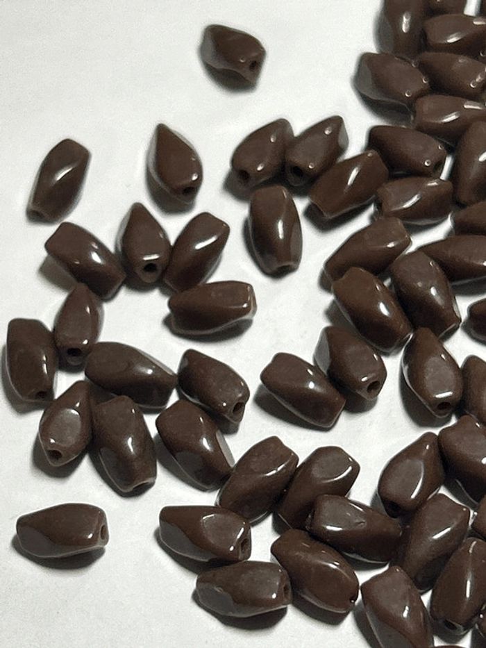 A738, Perles dents de lait chocolat en émail de Briare en vrac - photo numéro 2