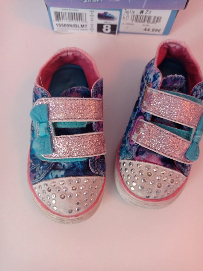 1€ Skechers basket fille strass lumineux pointure 23 - photo numéro 3