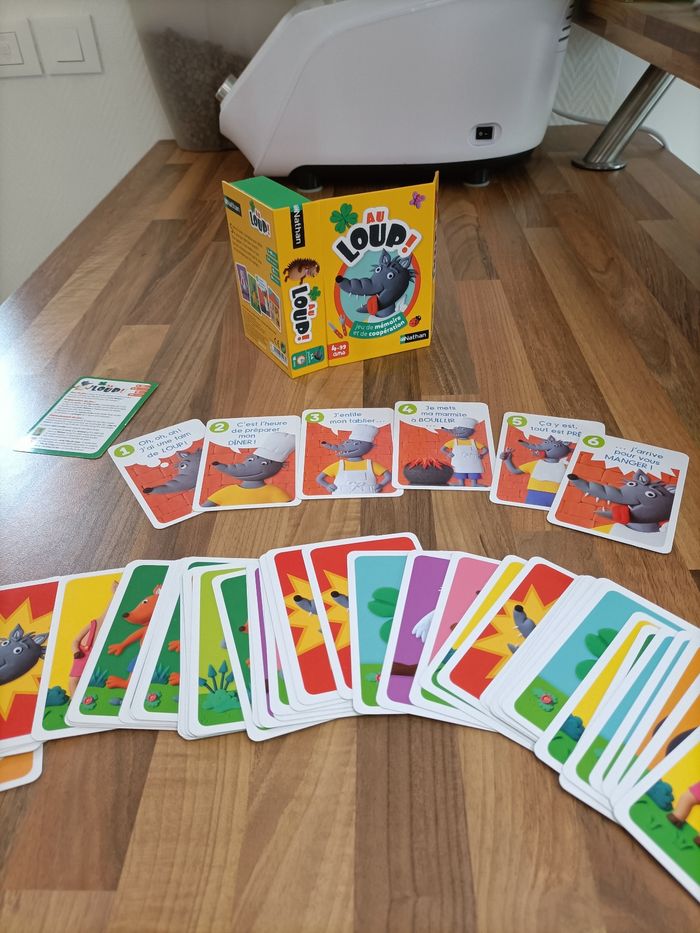 Jeu de carte Le loup - sauver les animaux - jeu d'observation et coopération - photo numéro 2