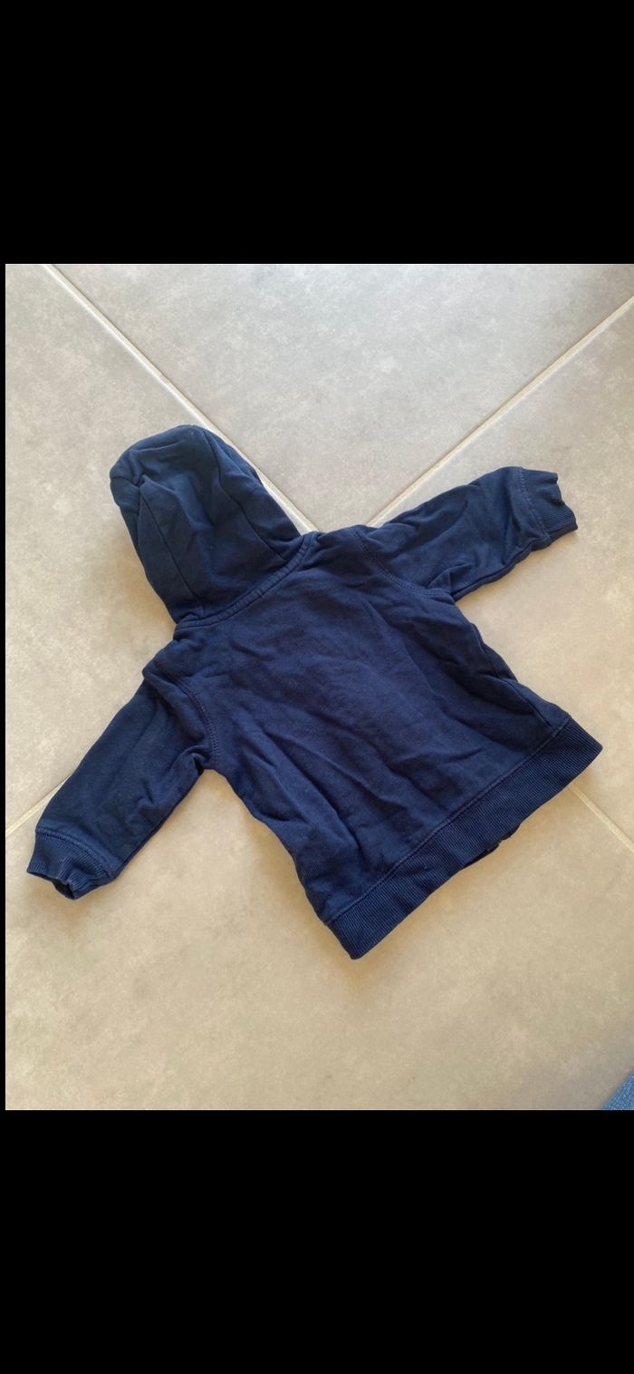 Gilet à capuche zippé 1 mois - photo numéro 8