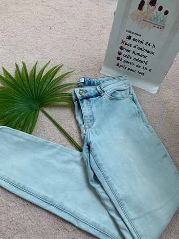 Jean slim bleu délavé Pimkie