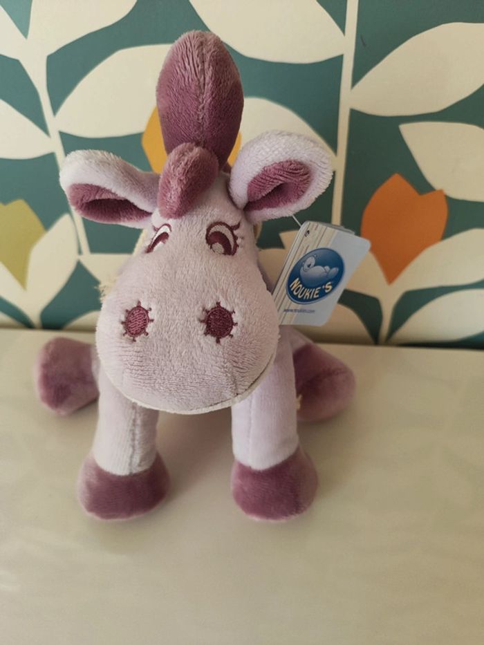 Doudou Vache Mauve Musicale Jack Titou Noukies - photo numéro 3