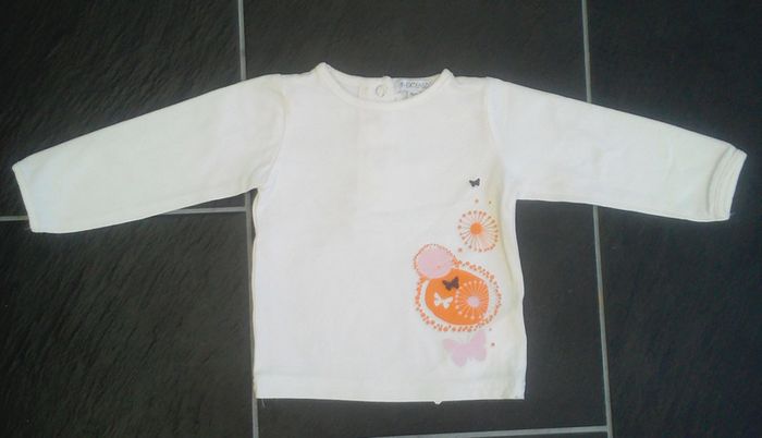 Tee shirt manches longues fille 9 mois