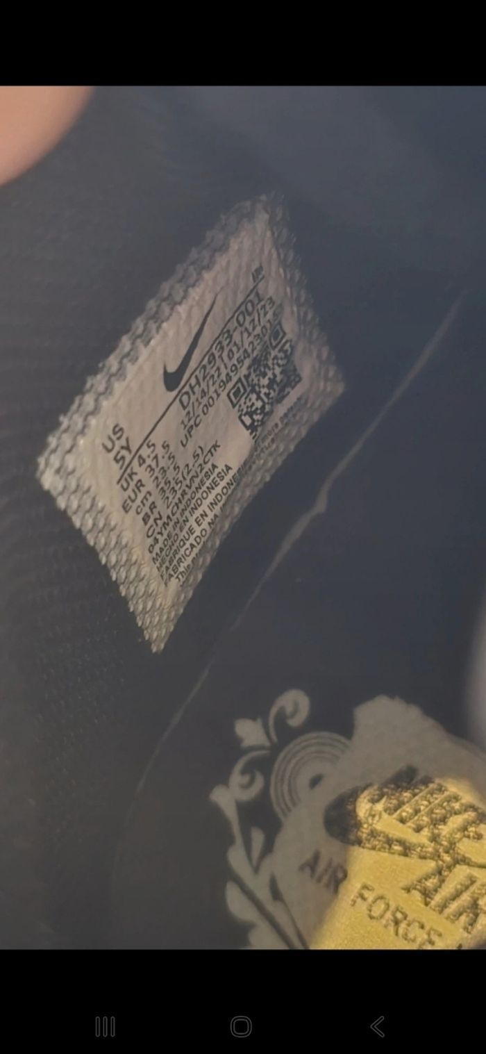 (Neuves non portées) 🏷🥰😍 superbes  baskets NIKE  AIR FORCE ONE Pointure 37.5 unisex 😍🥰 - photo numéro 9