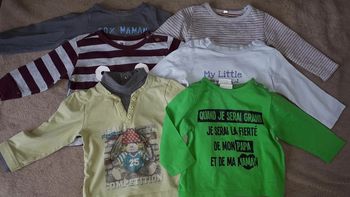 Lot t-shirts garçon 12 mois