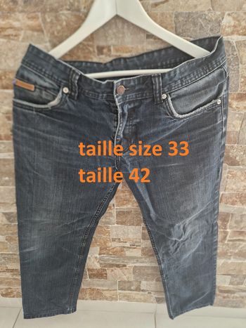 1 jean noir marque redskins taille size 33