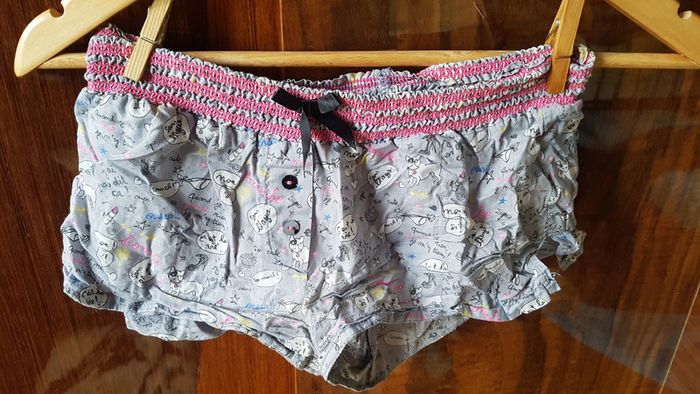 Short pyjama gris