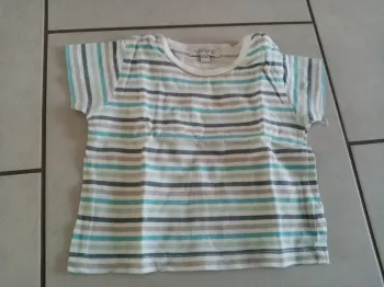 T-shirt rayé manches courtes