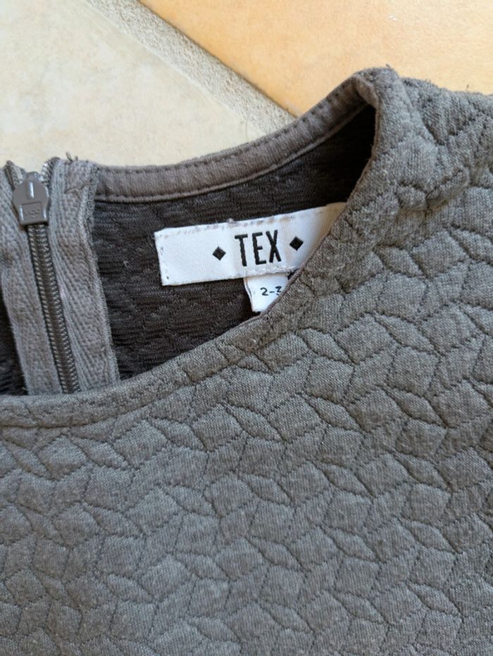 Robe fille 2 3 ans grise idéale mi-saison printemps - photo numéro 2