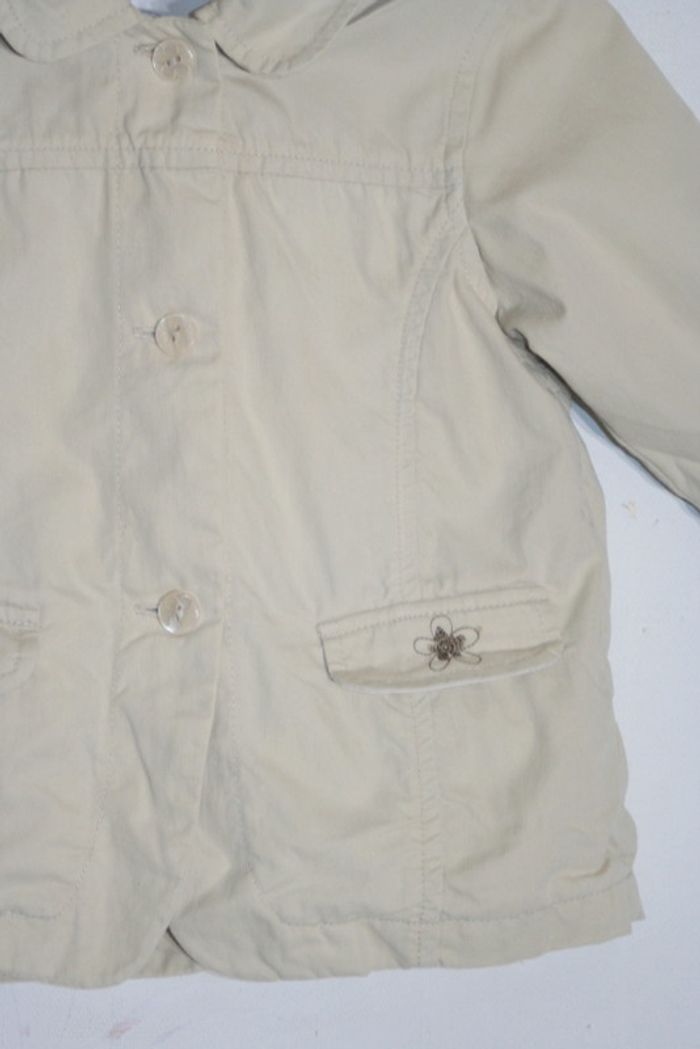 Veste mi-saison Bout'chou beige avec capuche amovible - photo numéro 3