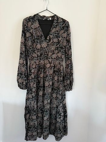 Robe longue à motifs