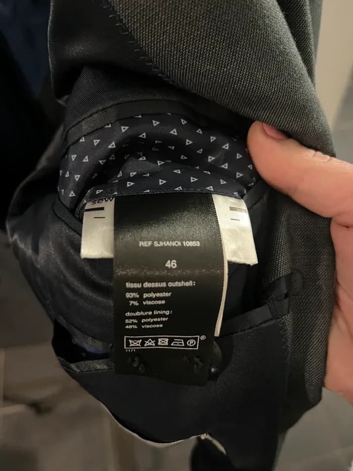 Veste de costume grise Célio Slim Taille 46 - photo numéro 5