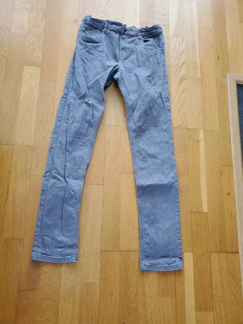 Jean 16 ans gris Gemo stretch taille réglable