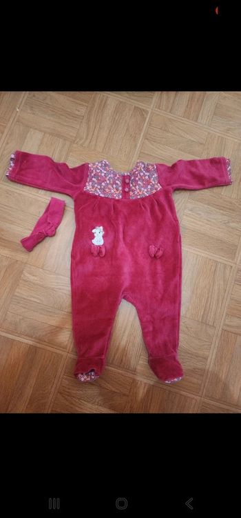 Pyjama fleuri rose