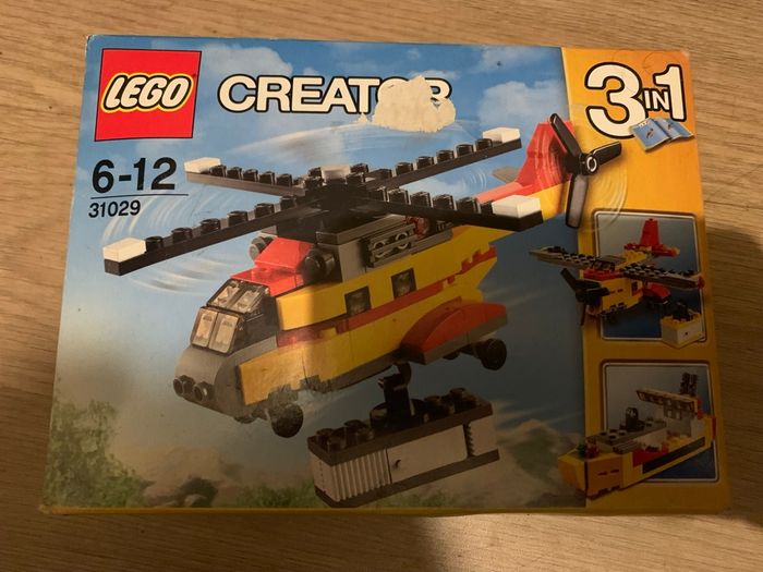Lego créator 3in1  hélicoptère,navire,avion…Âge 6-12ans
