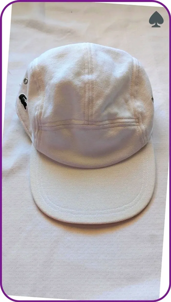 Casquette  blanche homme Lacoste S - photo numéro 2