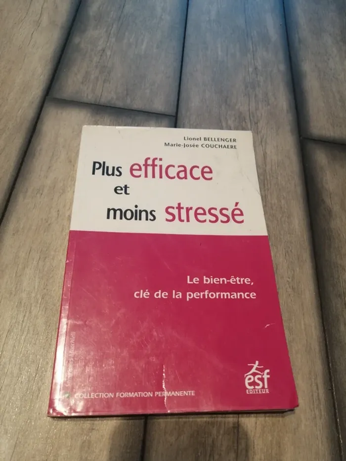 Livre Plus efficace et moins stressé bellenger et couchaere