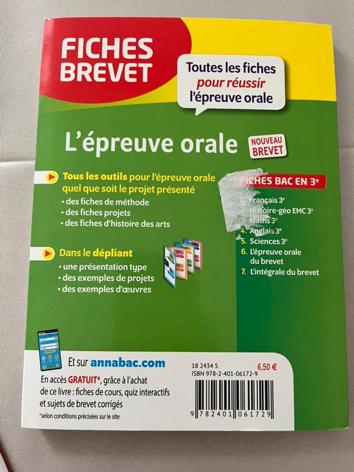 Lot de 3 livres révisions - brevet 3eme - neufs - photo numéro 5
