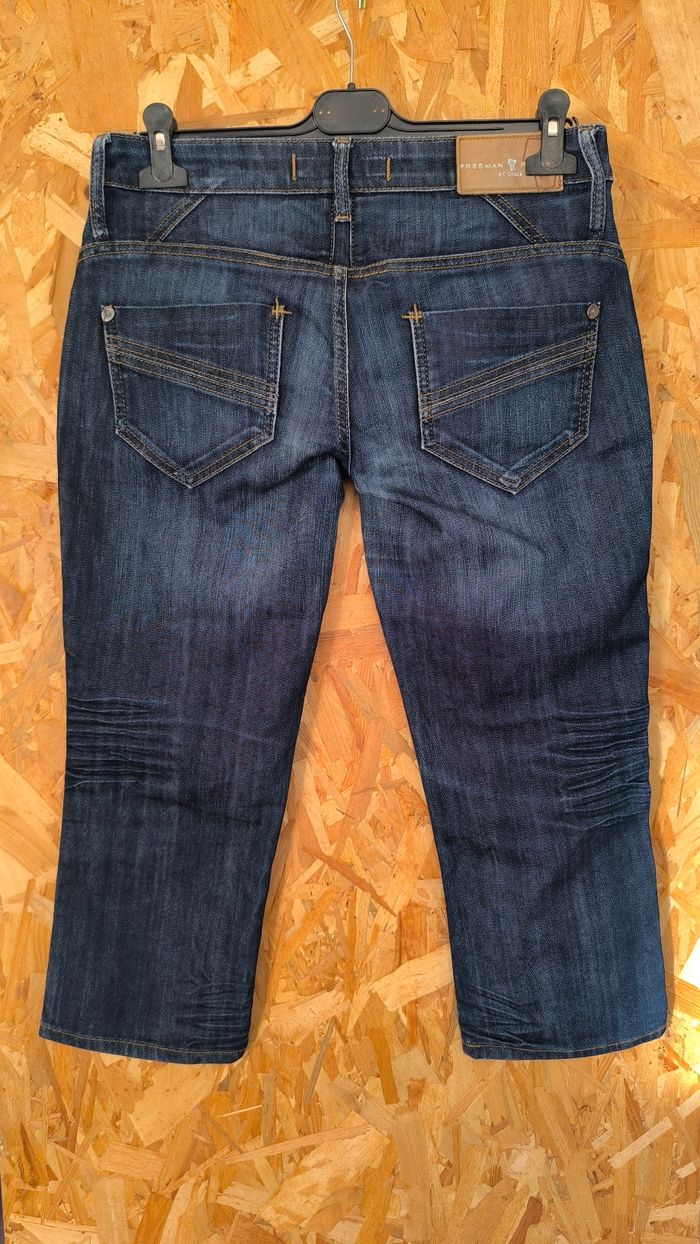 Freeman T.Porter jean pantacourt femme L/40 - photo numéro 4