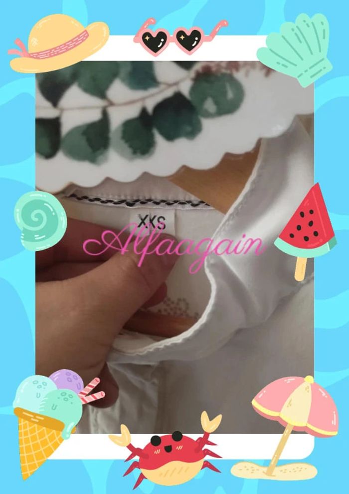 Chemisier d'équitation compétition 8ans xxs - photo numéro 3