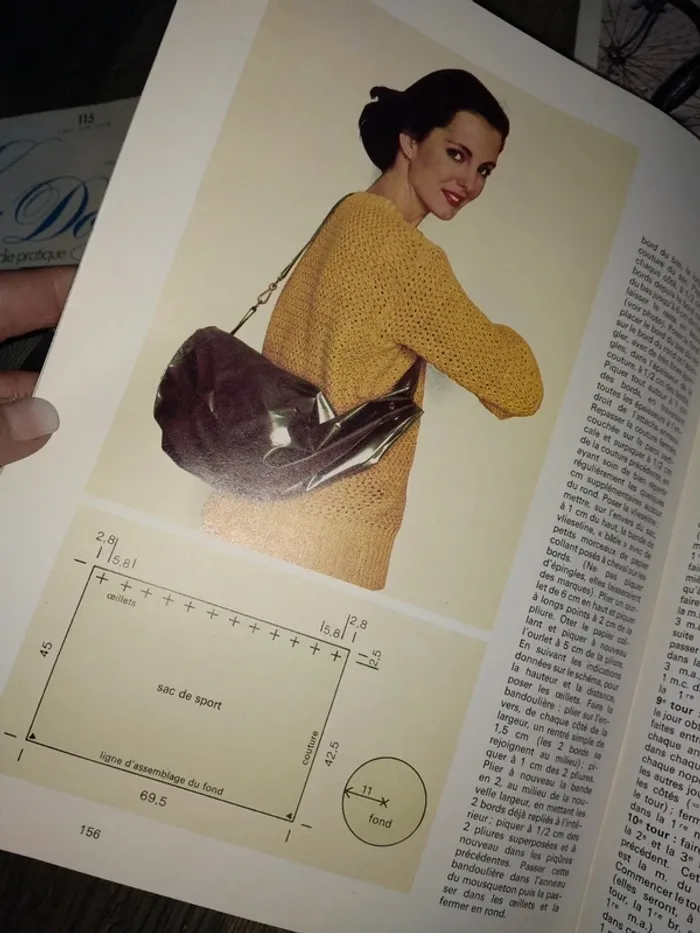 Magazines féminins doigts d'or couture tricot crochet vintage patrons - photo numéro 5