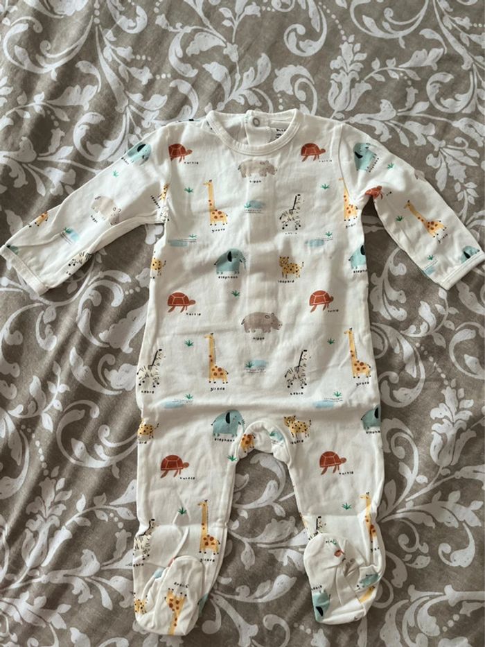 Pyjama coton motif animaux - photo numéro 2