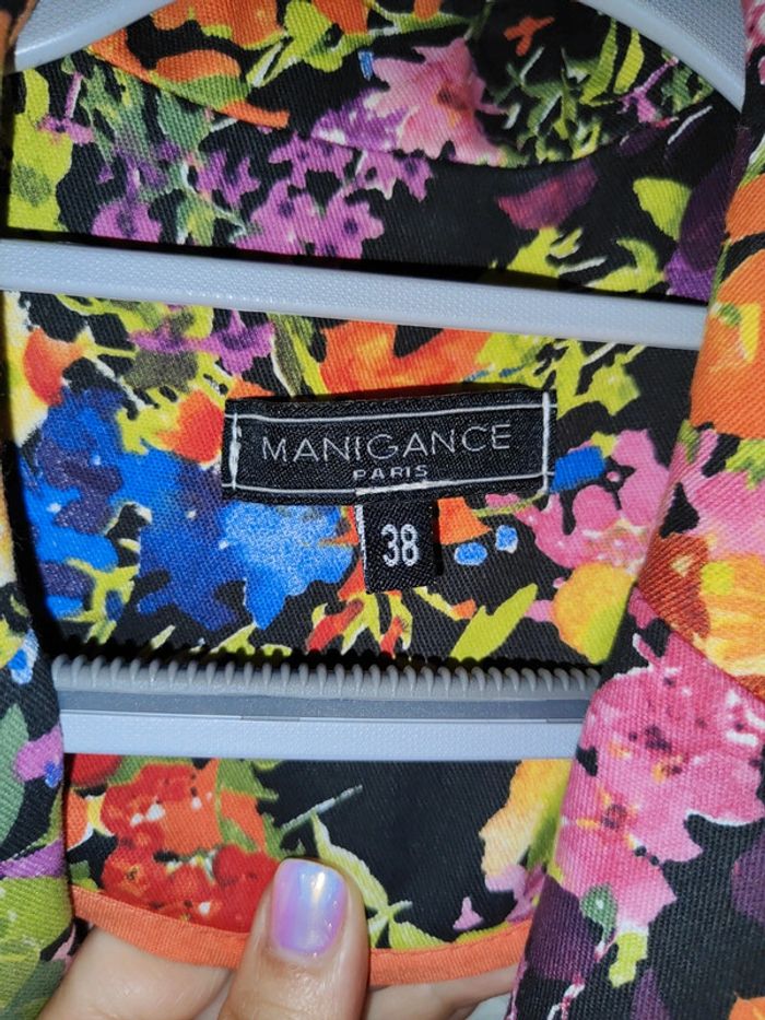 Veste fleurie multicolore Manigance taille 38 - photo numéro 7