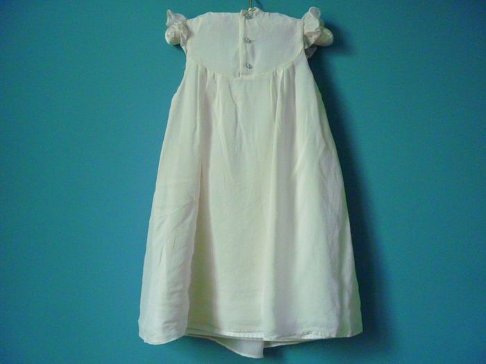 Robe Soie Fille Floriane 6 ans ceremonie occasion speciale TBE blanc - photo numéro 6