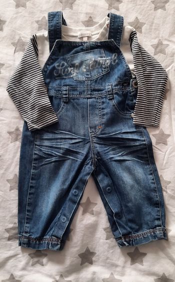 Ensemble salopette+sous pull