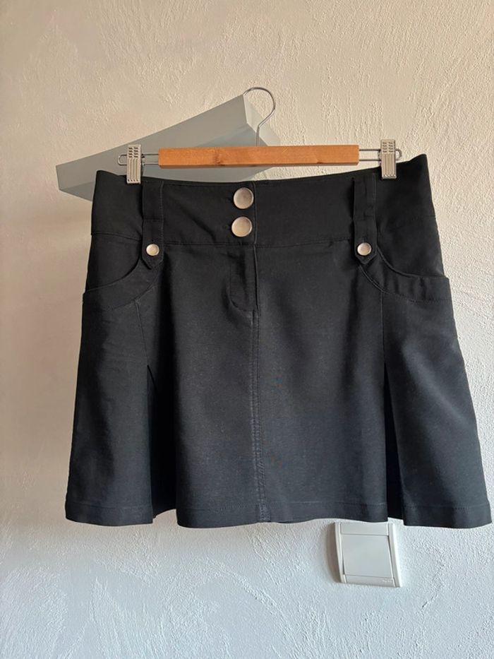 Mini jupe noire Rosebud
