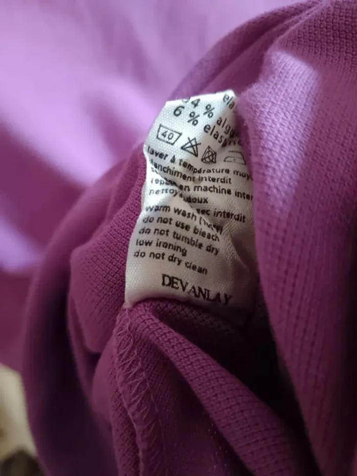 Polo lilas Lacoste t.S - photo numéro 6